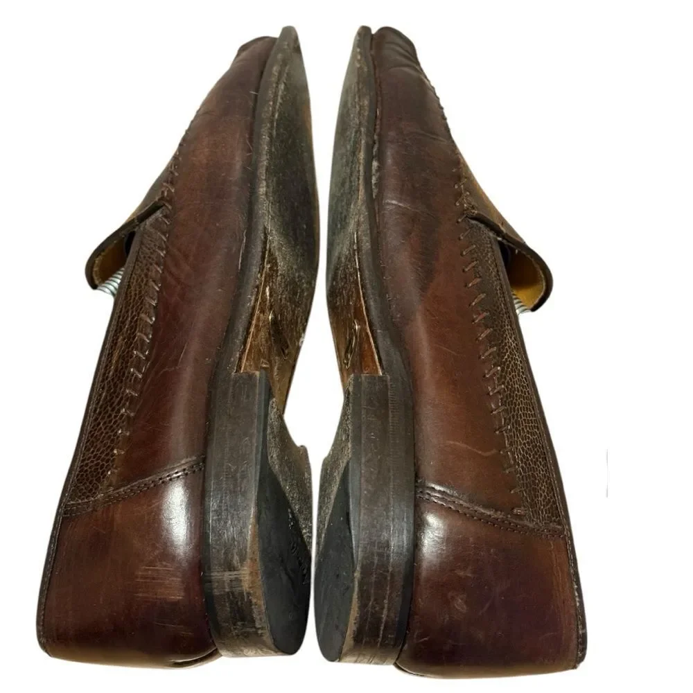 Sandro Moscoloni Genuine Ostrich Loafers Men’s sz 9